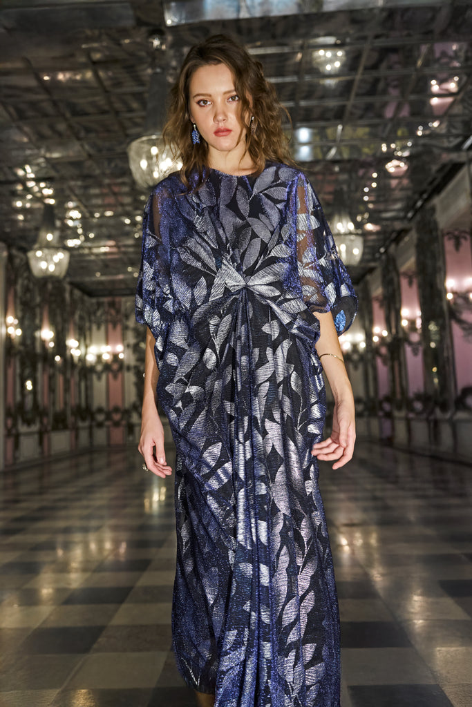 DRAPED AND PLEATED KAFTAN dash and dot