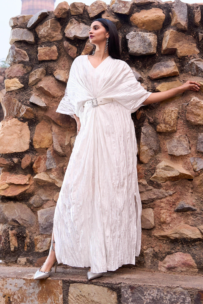 CRUSHED IVORY KAFTAN - dash and dot dash and dot