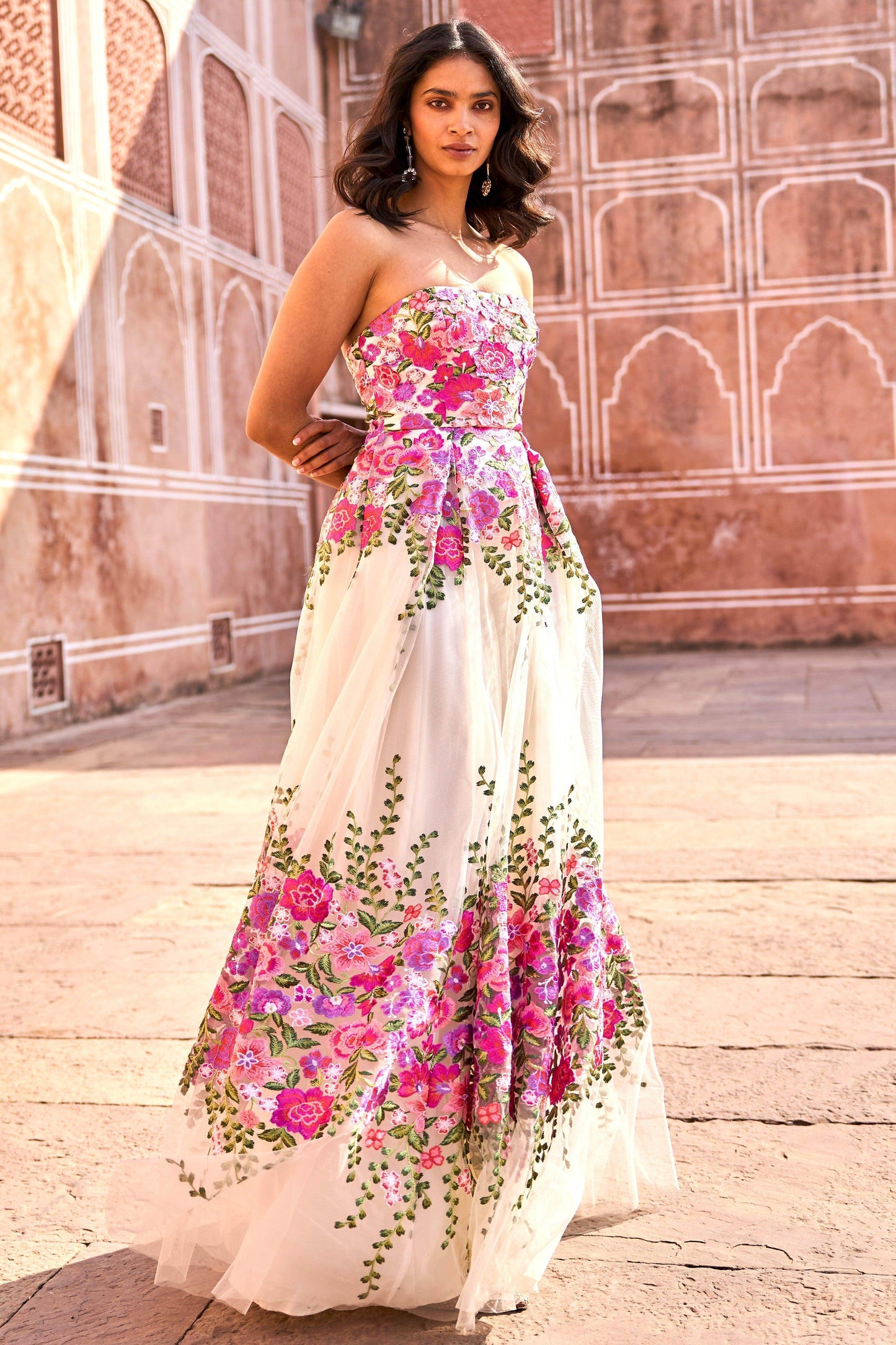 3D FLORAL GOWN - dash and dot