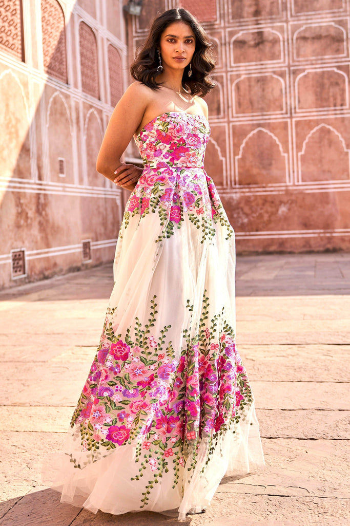 3D FLORAL GOWN - dash and dot dash and dot