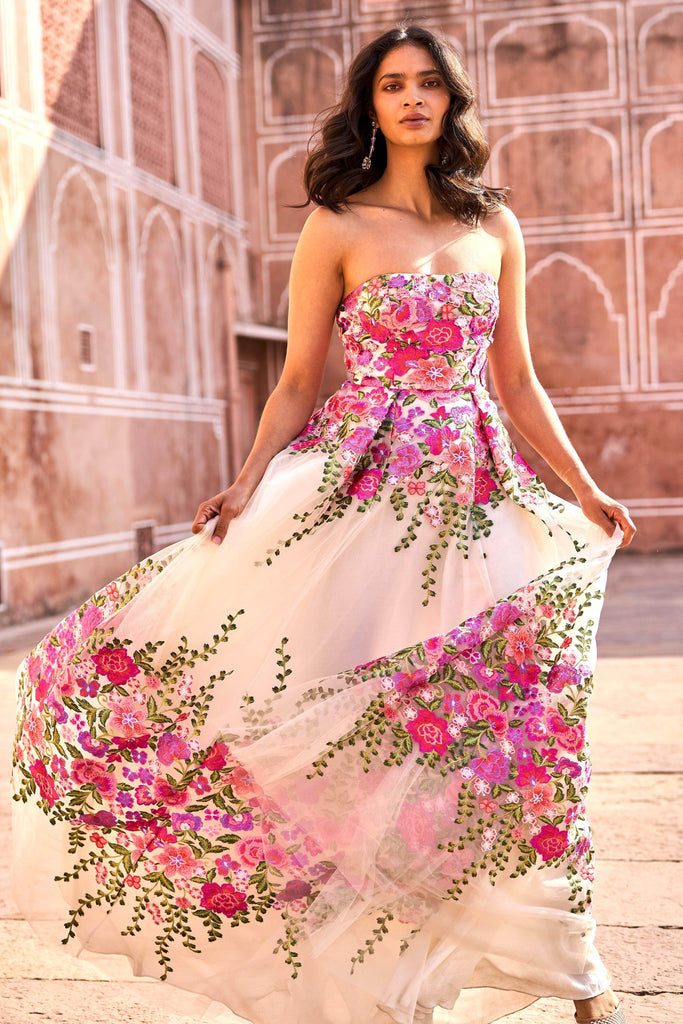 3D FLORAL GOWN - dash and dot dash and dot