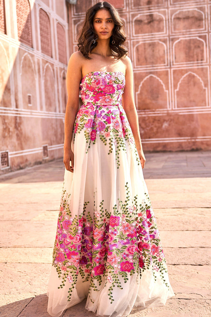 3D FLORAL GOWN - dash and dot dash and dot