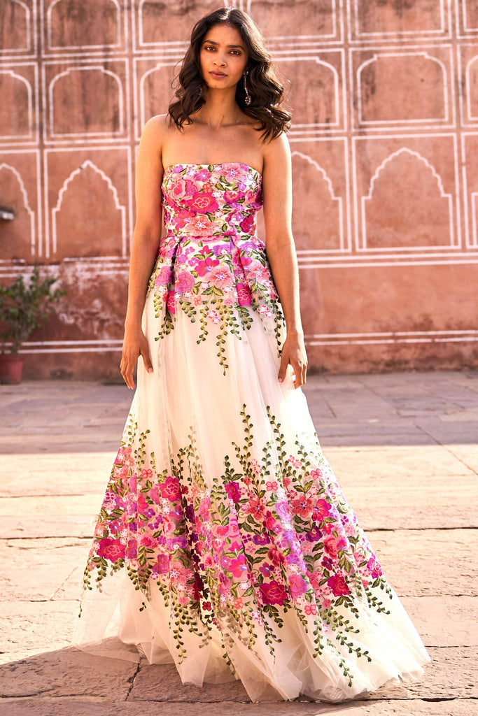 3D FLORAL GOWN - dash and dot dash and dot