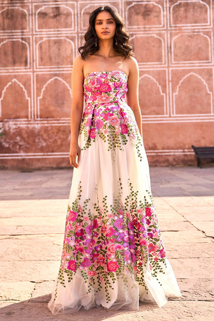 3D FLORAL GOWN - dash and dot dash and dot