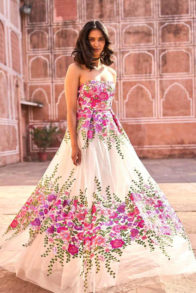 3D FLORAL GOWN - dash and dot dash and dot