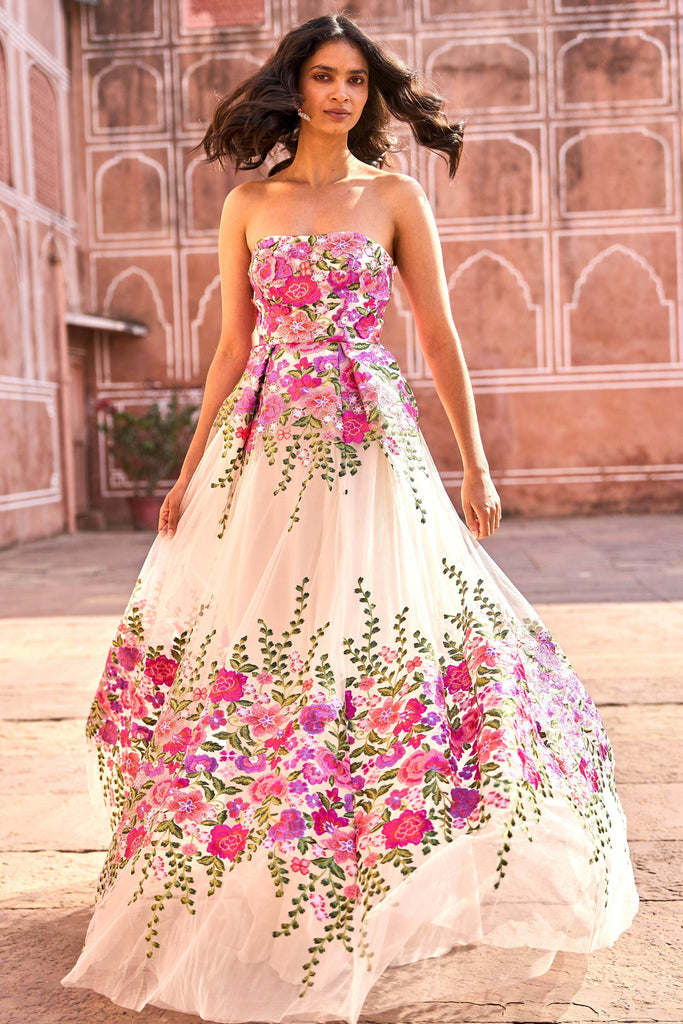 3D FLORAL GOWN - dash and dot dash and dot