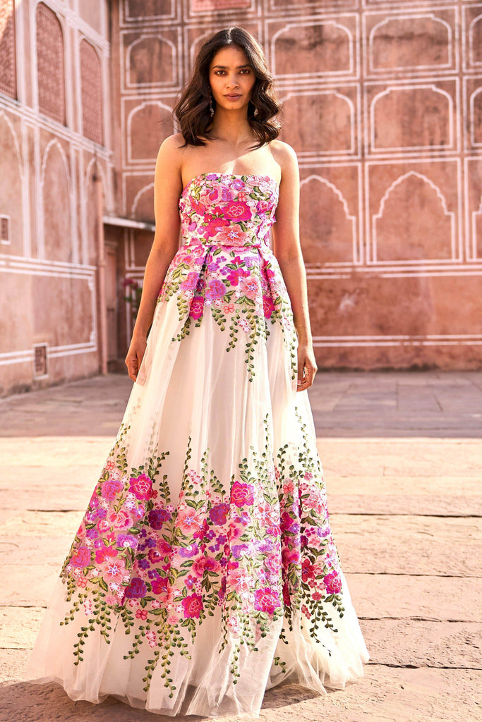 3D FLORAL GOWN - dash and dot dash and dot