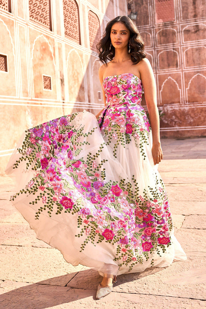 3D FLORAL GOWN - dash and dot dash and dot