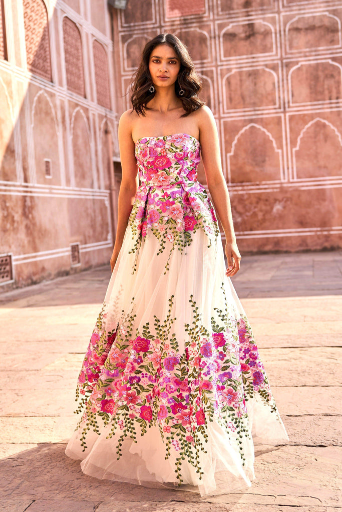 3D FLORAL GOWN - dash and dot dash and dot