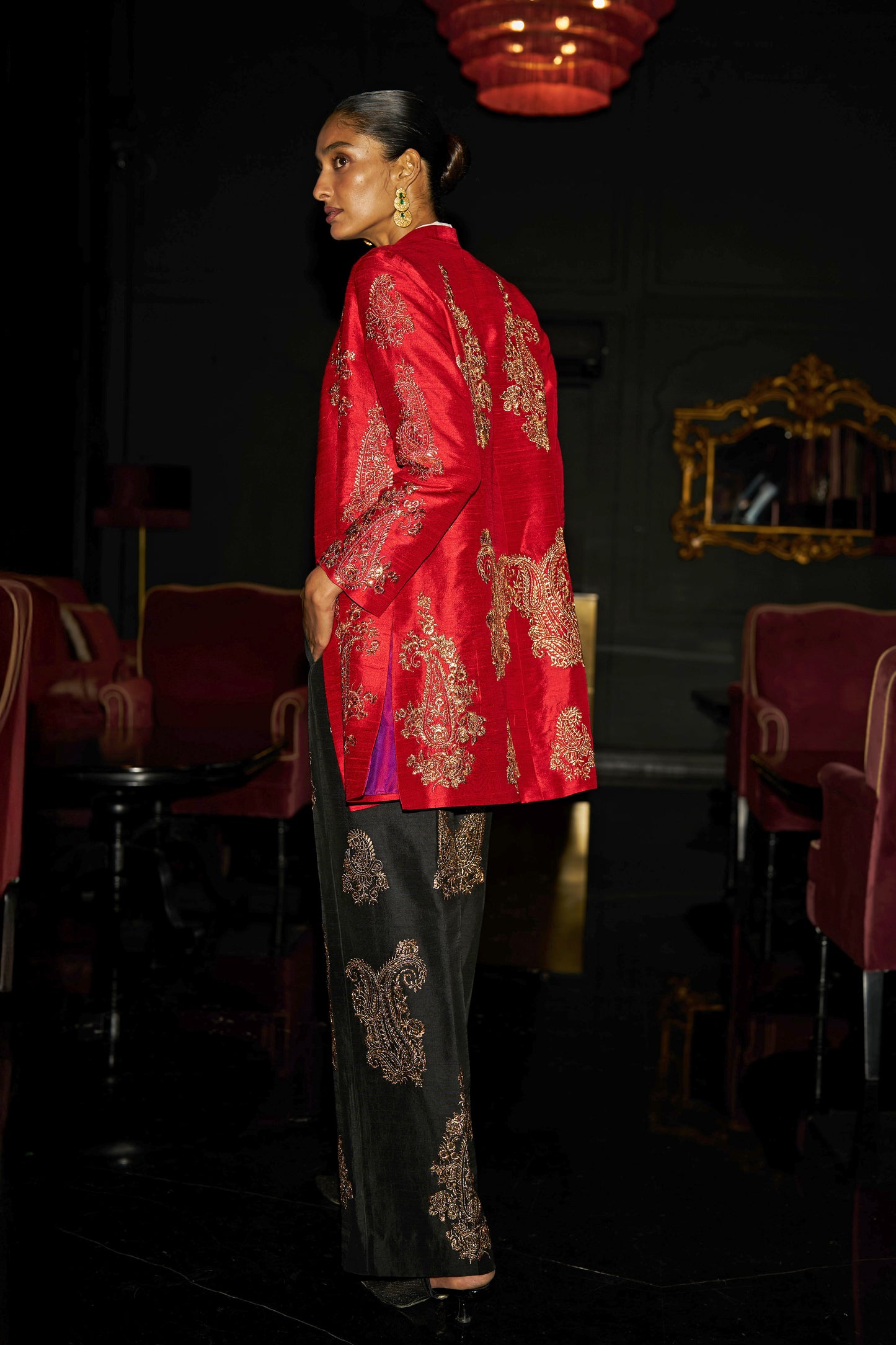 EMBROIDERED PAISLEY JACKET