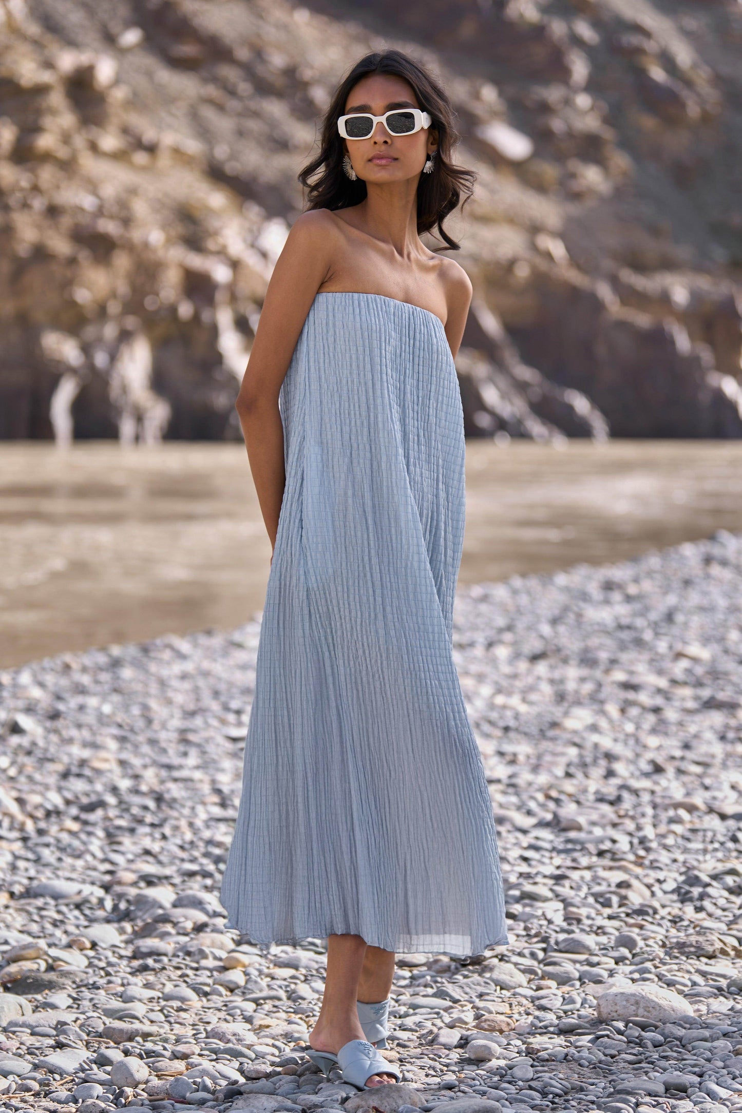 CRUSHED CRINKLED MIDI - dash and dot