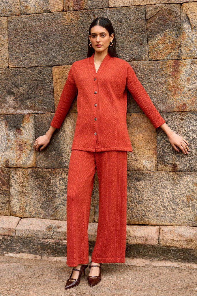 RUST KNIT SET - dash and dot dash and dot