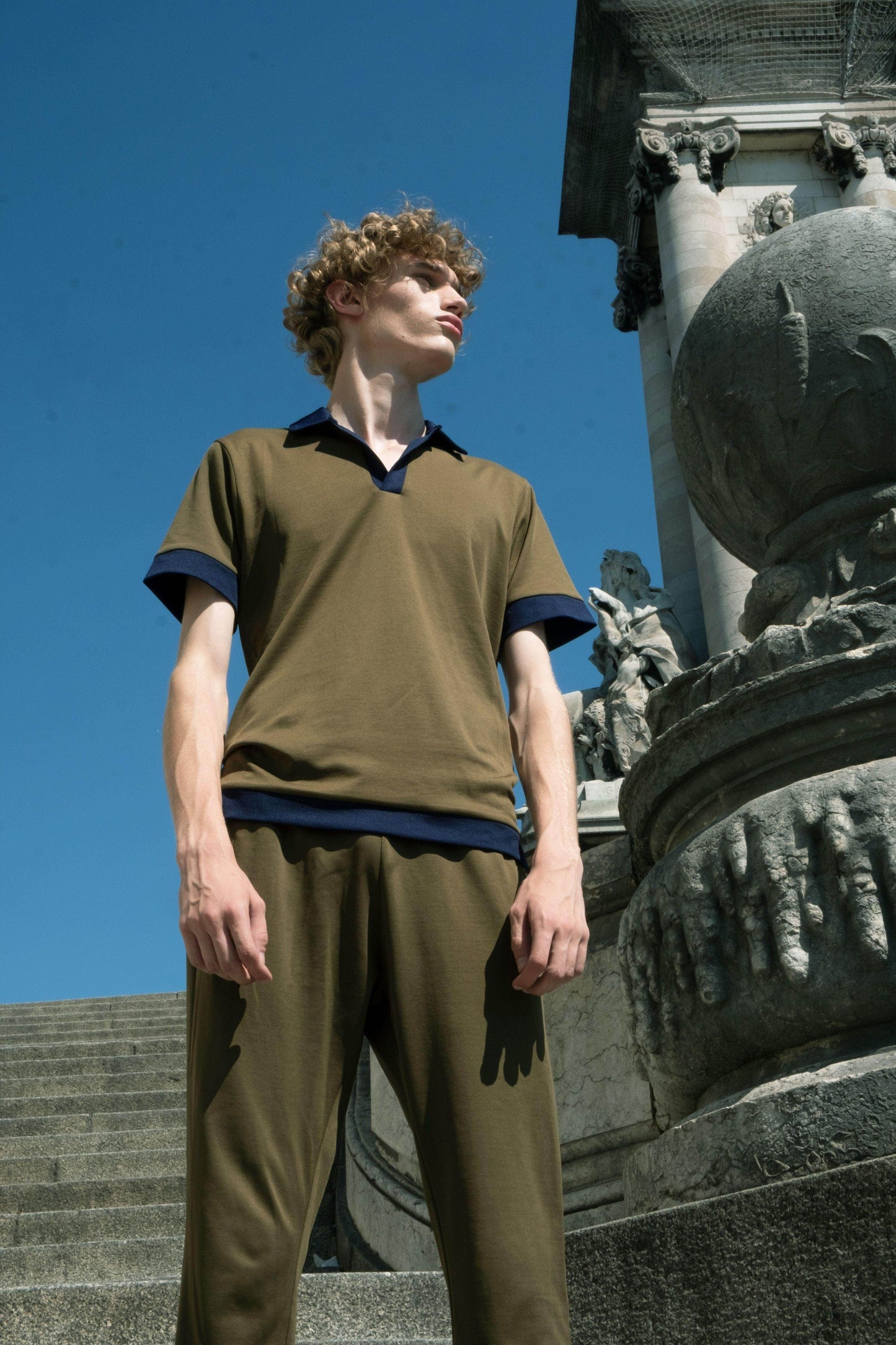 OLIVE KNIT SET - dash and dot