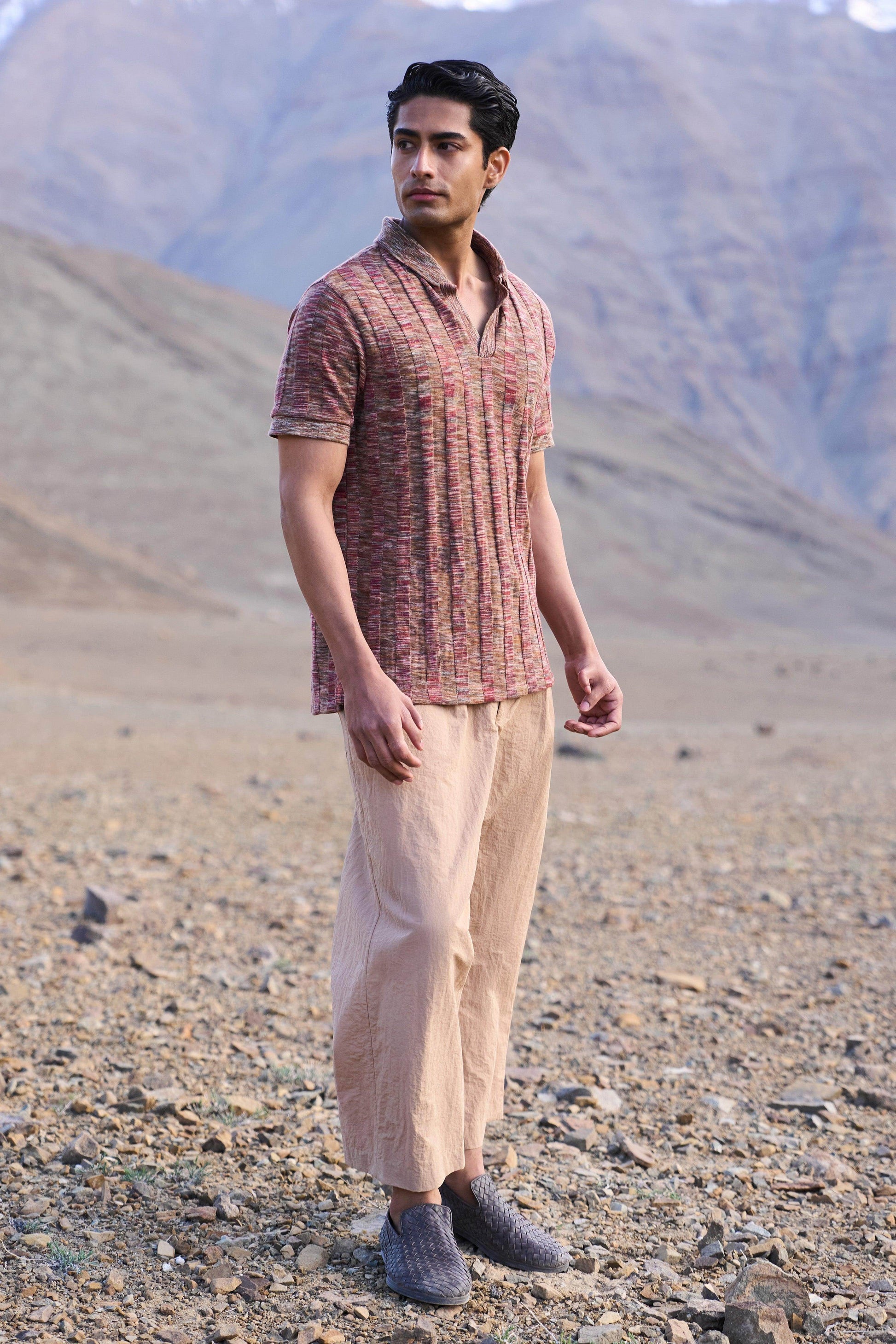 KHAKI POPLIN PANT - dash and dot