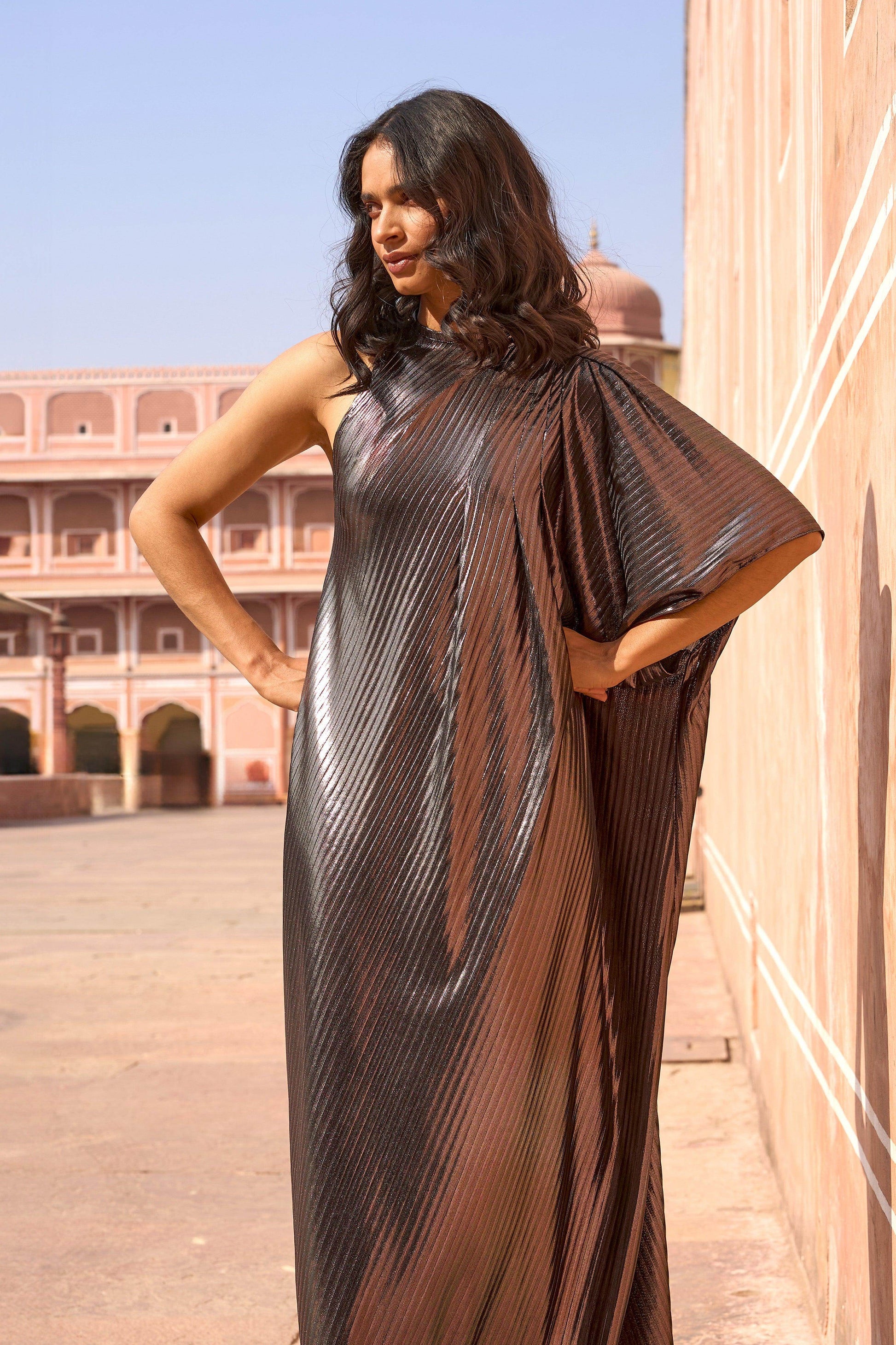 SINGLE SLEEVE KAFTAN DRESS - dash and dot