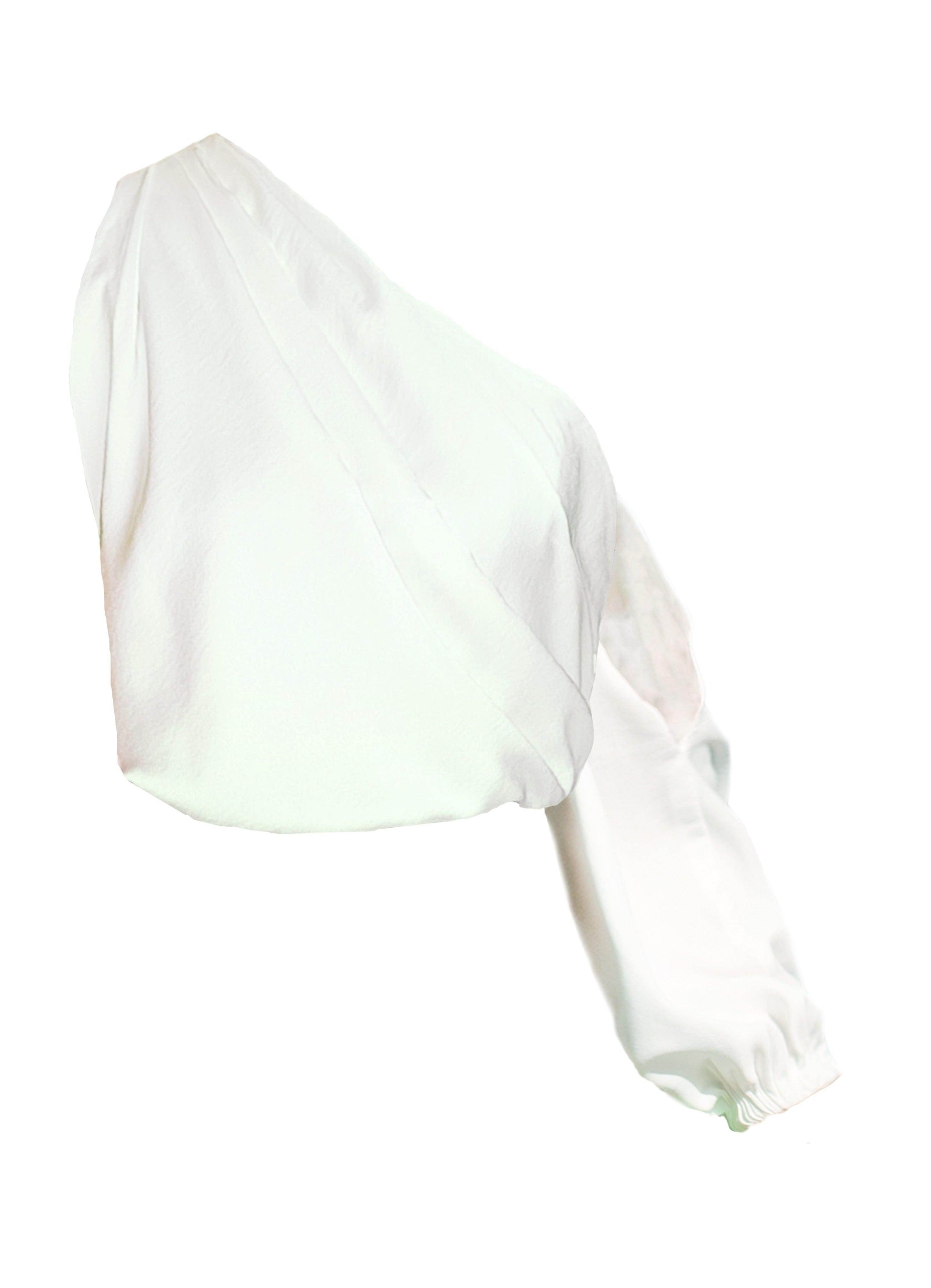 IVORY DRAPED SLEEVE TOP - dash and dot