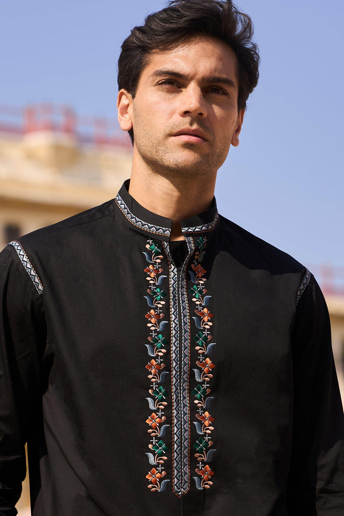 EMBROIDERED BORDER SHIRT - dash and dot dash and dot