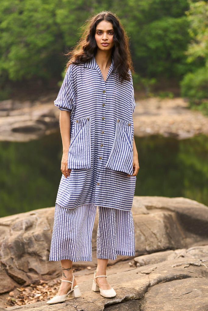 BOXY LONG STRIPED SET - dash and dot dash and dot