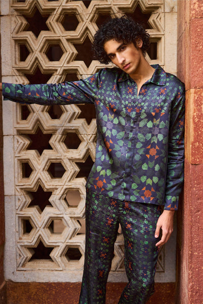 MOSAIC PRINT SHIRT - dash and dot