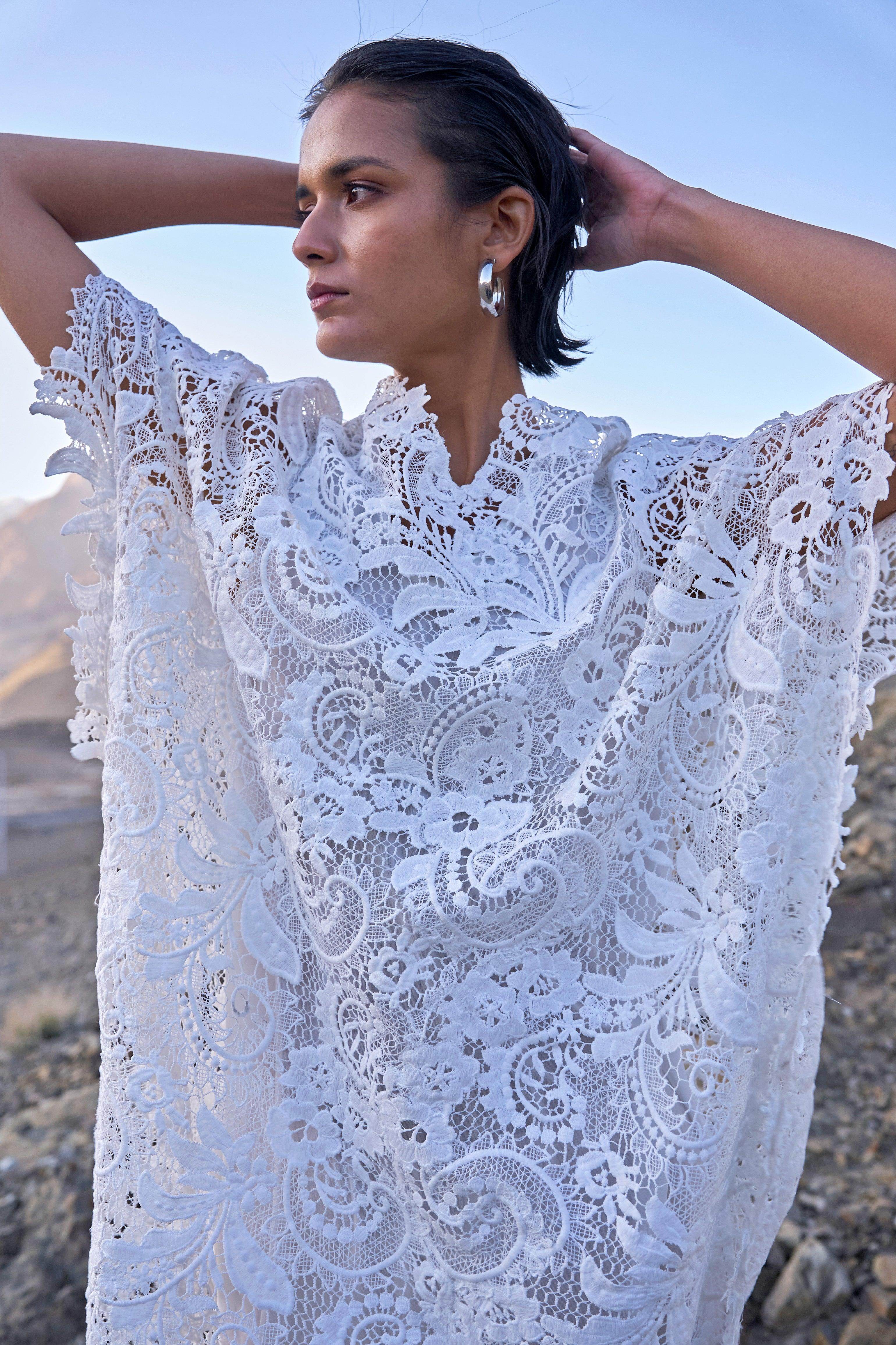 chinese dress ladies Velana Lace Kaftan