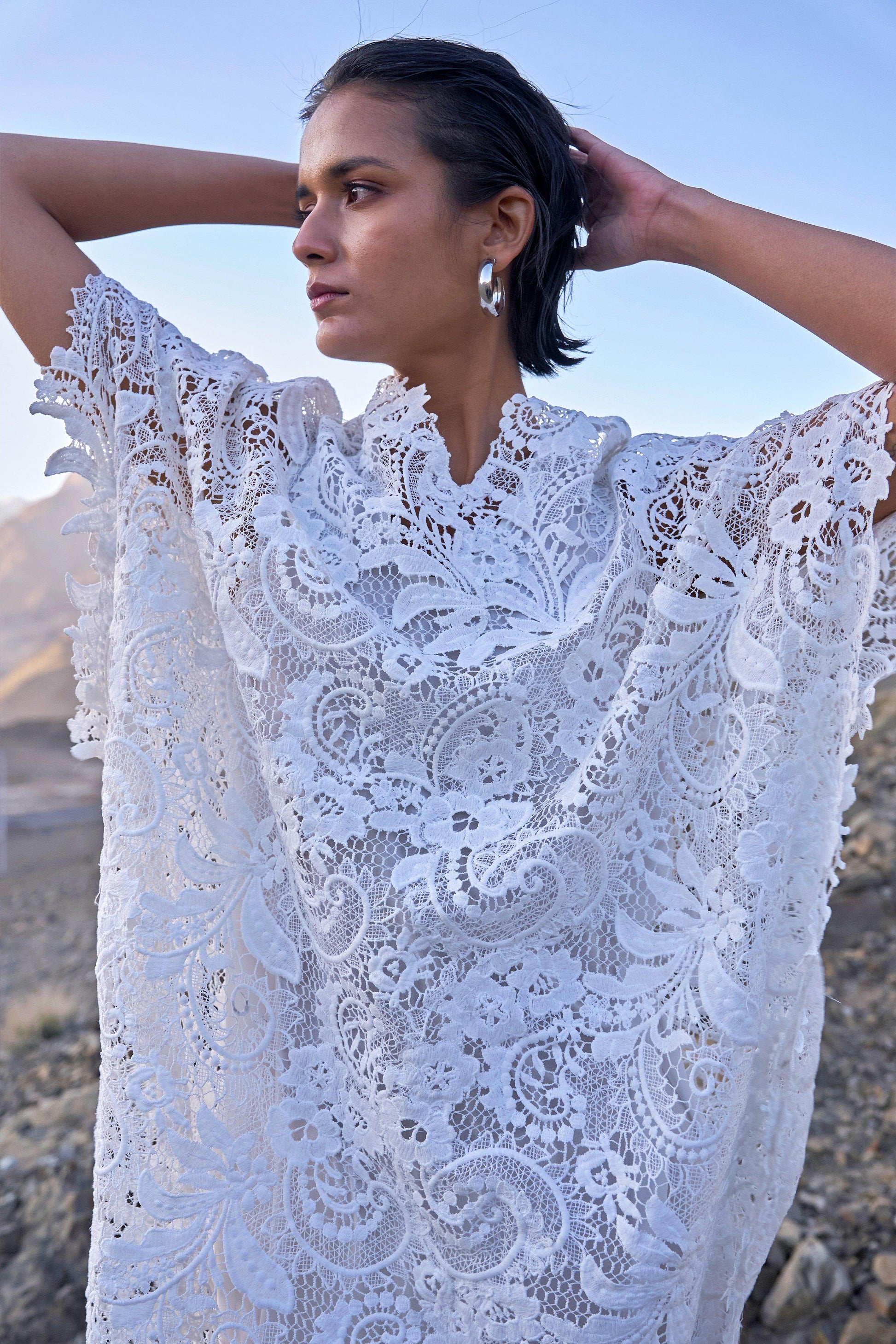 LACE KAFTAN DRESS - dash and dot