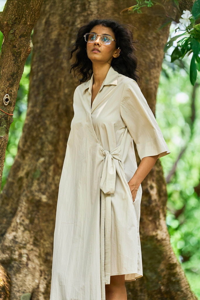 HIGH/LOW SHIRT DRESS - dash and dot dash and dot