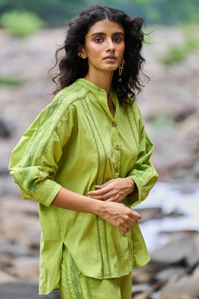 LACE INSERT SHORTS SET - dash and dot dash and dot