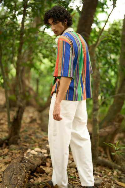 BOXY TEXTURED STRIPE POLO - dash and dot