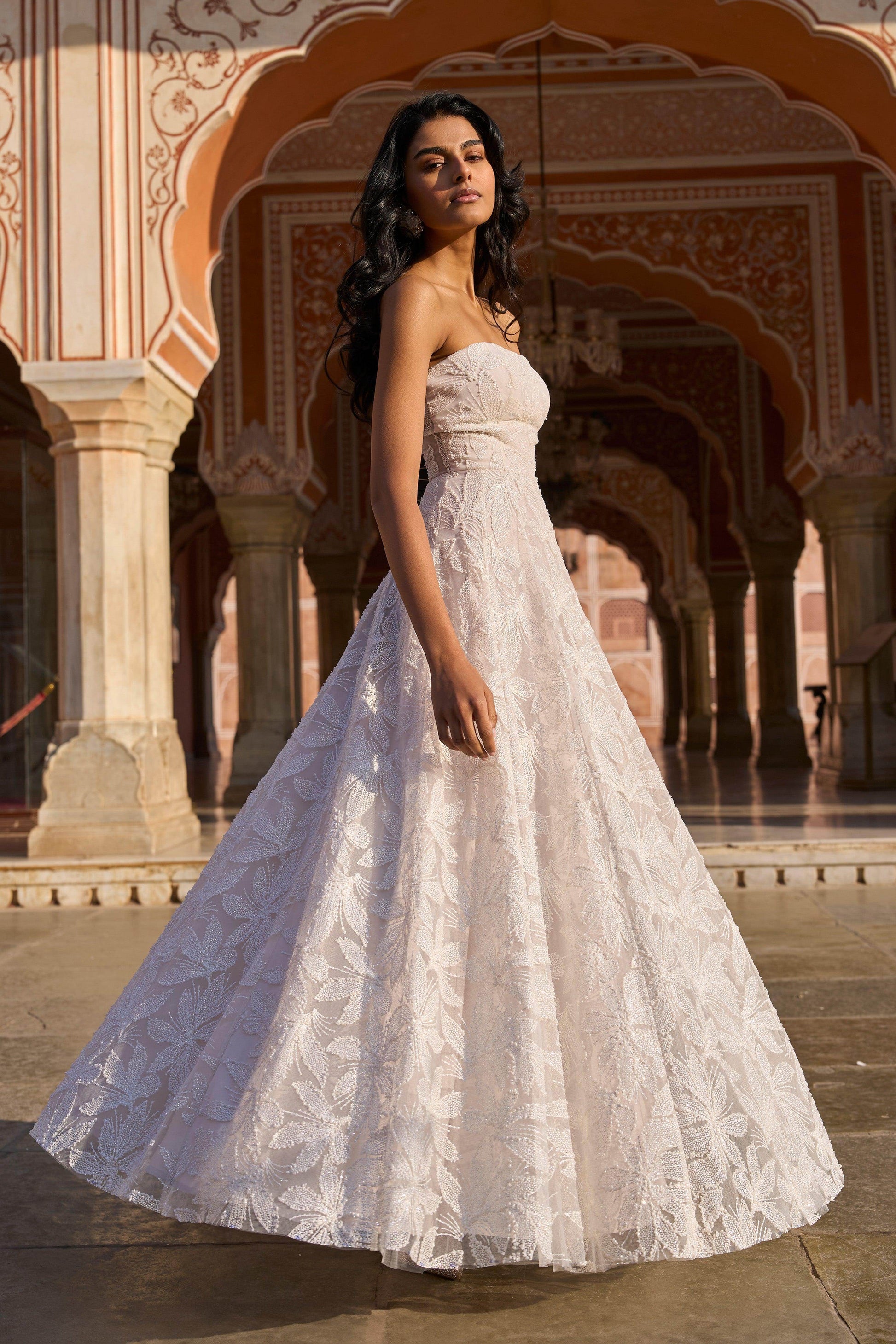 PEARL AND BEAD GOWN - dash and dot