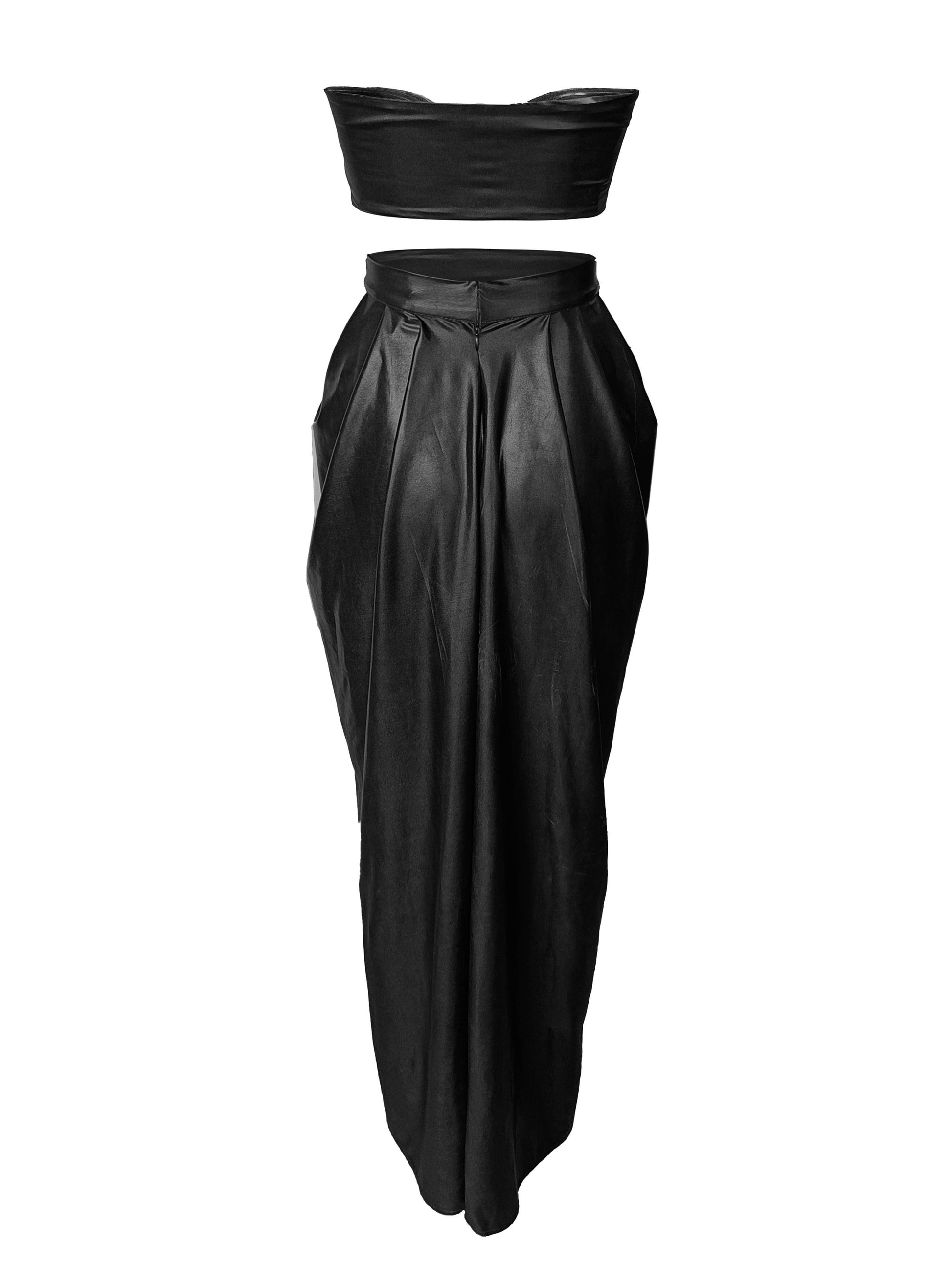 DRAPED BANDEAU TOP - dash and dot