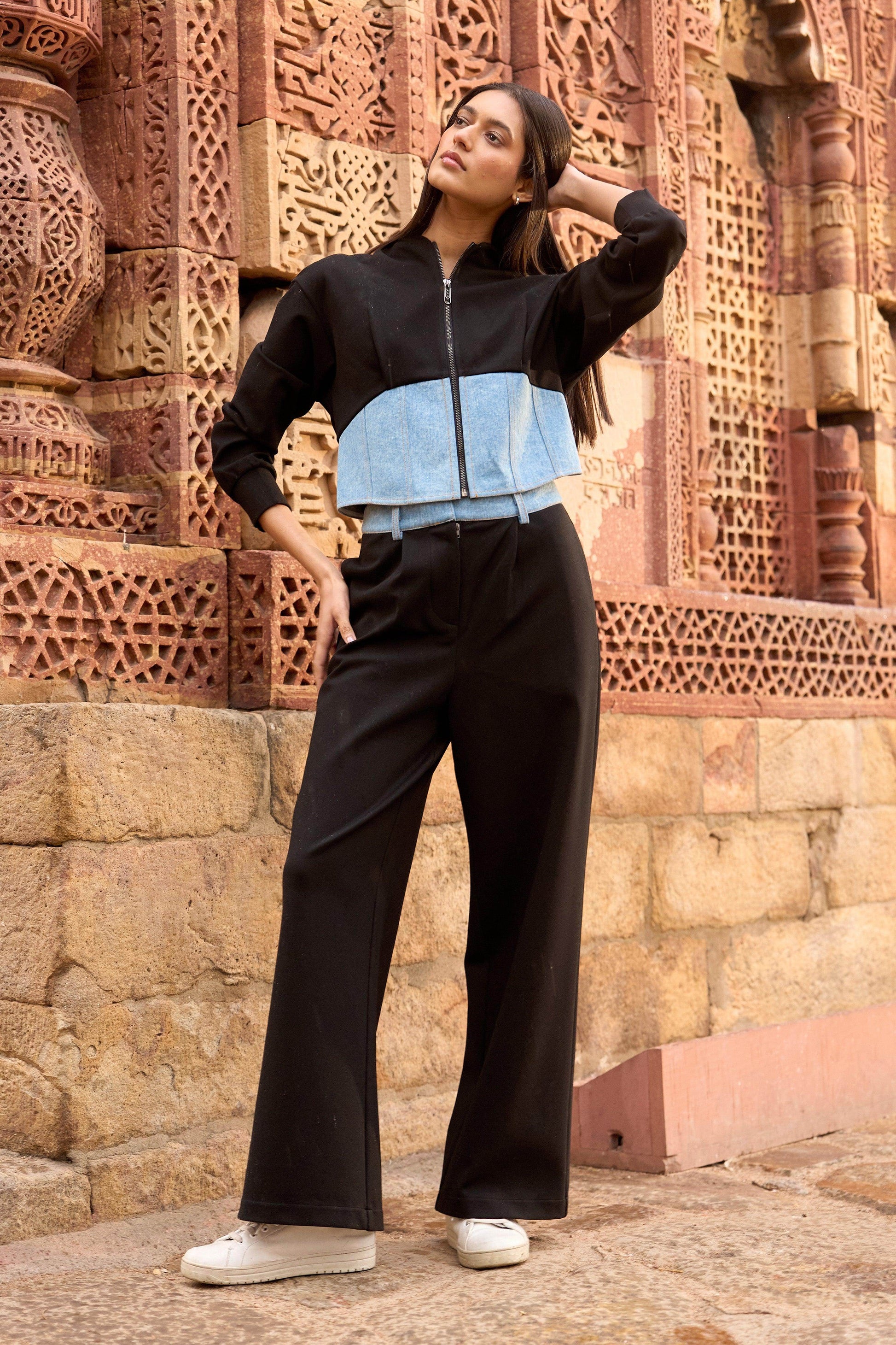 DENIM WAIST JOGGER - dash and dot