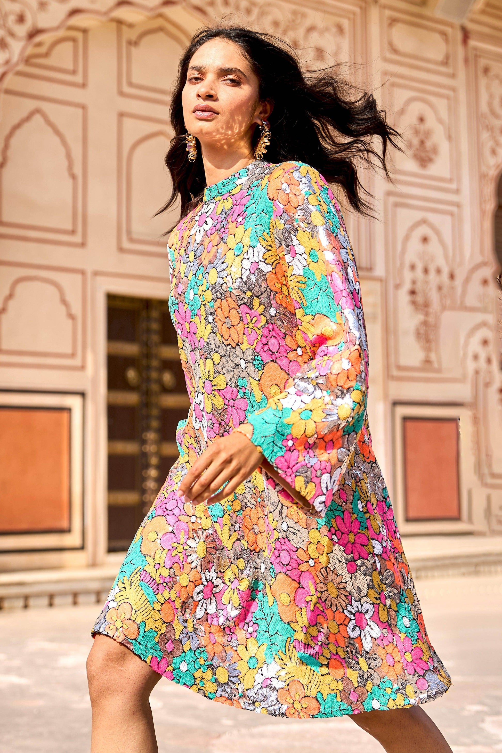 SEQUIN FLORAL MINI - dash and dot