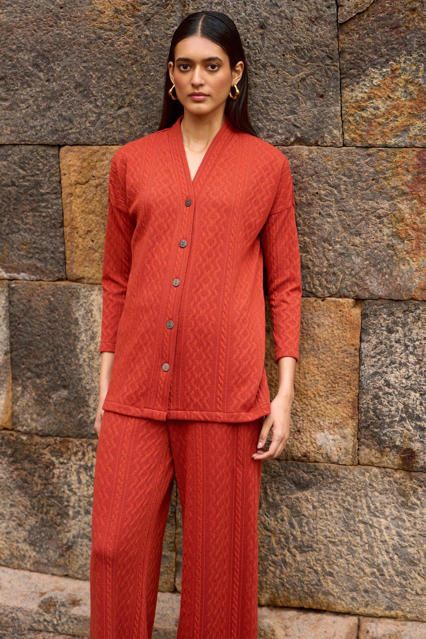 RUST KNIT TOP - dash and dot