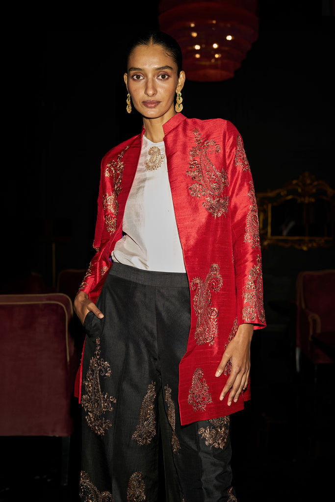 EMBROIDERED PAISLEY PANT dash and dot