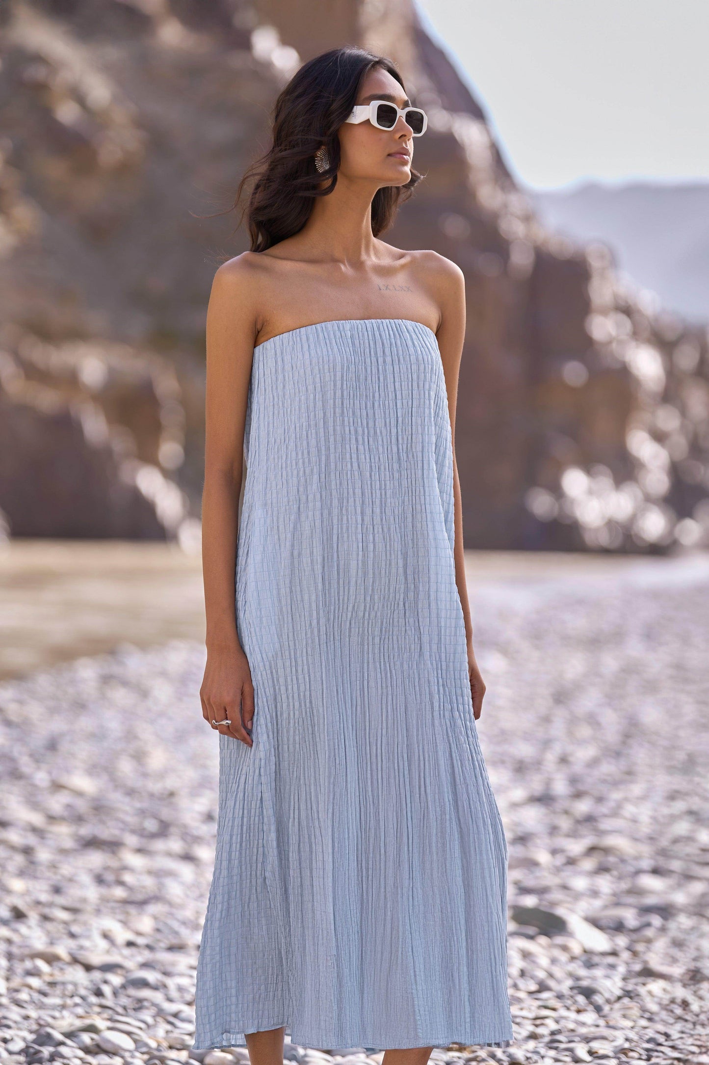 CRUSHED CRINKLED MIDI - dash and dot