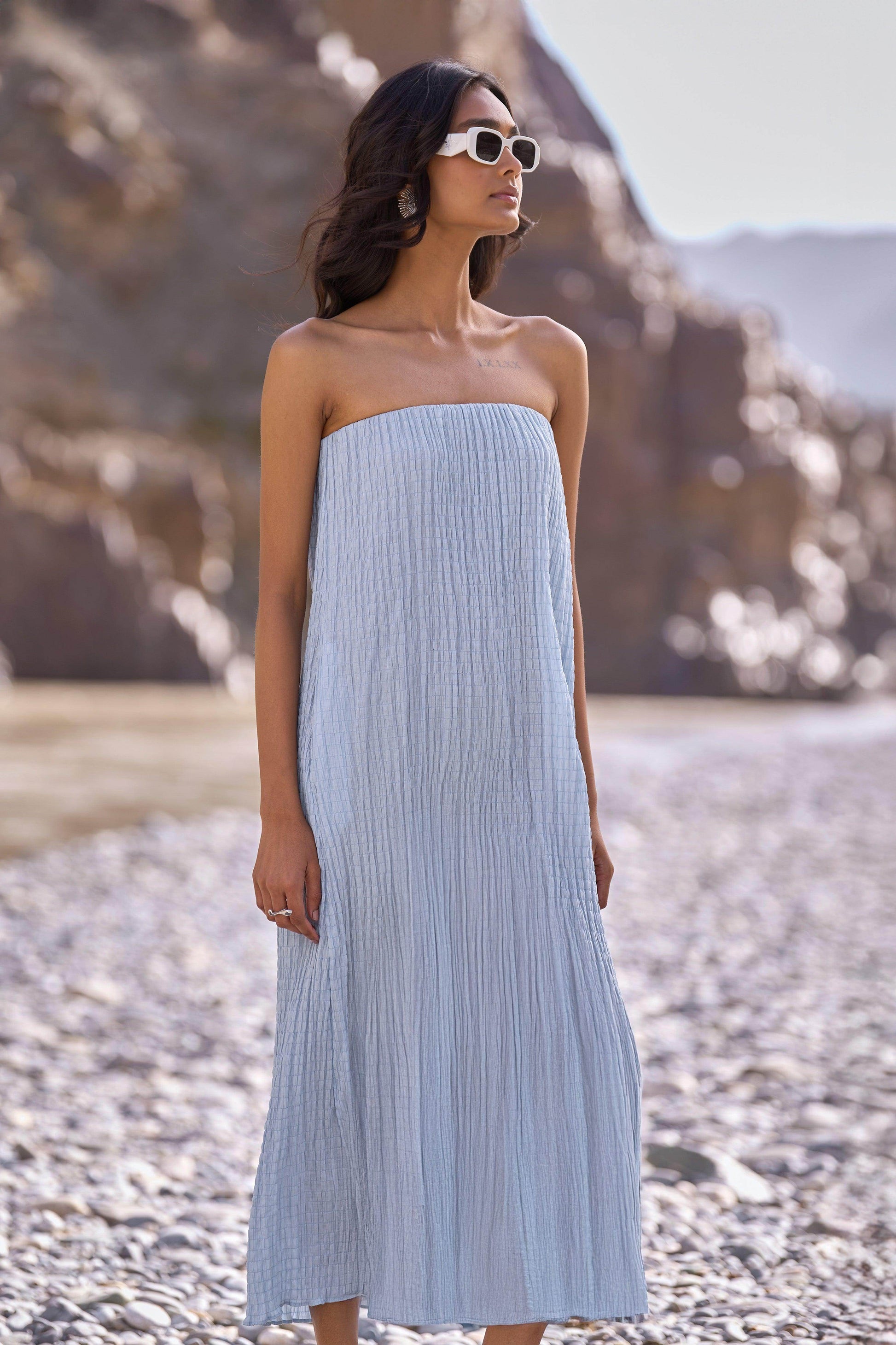 CRUSHED CRINKLED MIDI - dash and dot