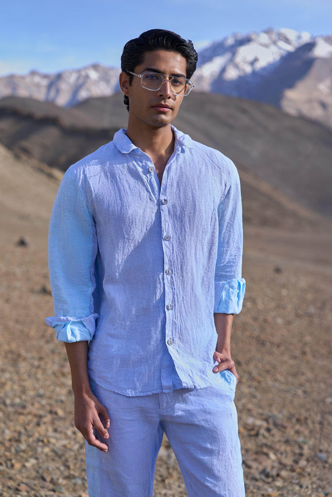 LINEN COLOUR BLOCK PANT SET - dash and dot dash and dot