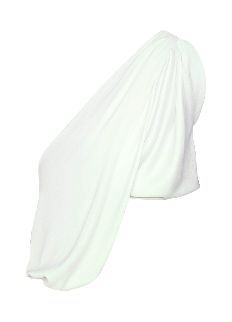 IVORY DRAPED SLEEVE TOP - dash and dot dash and dot