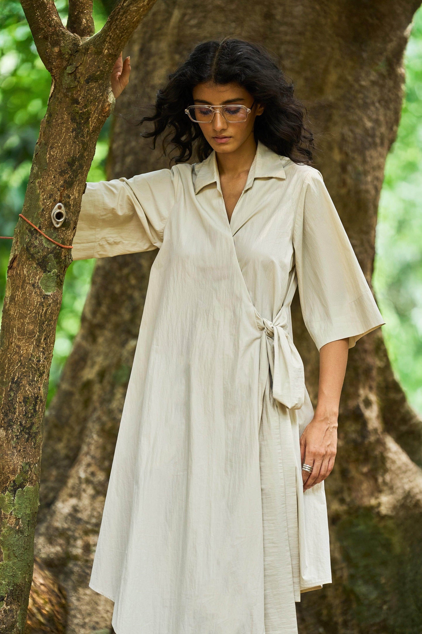 HIGH/LOW SHIRT DRESS - dash and dot