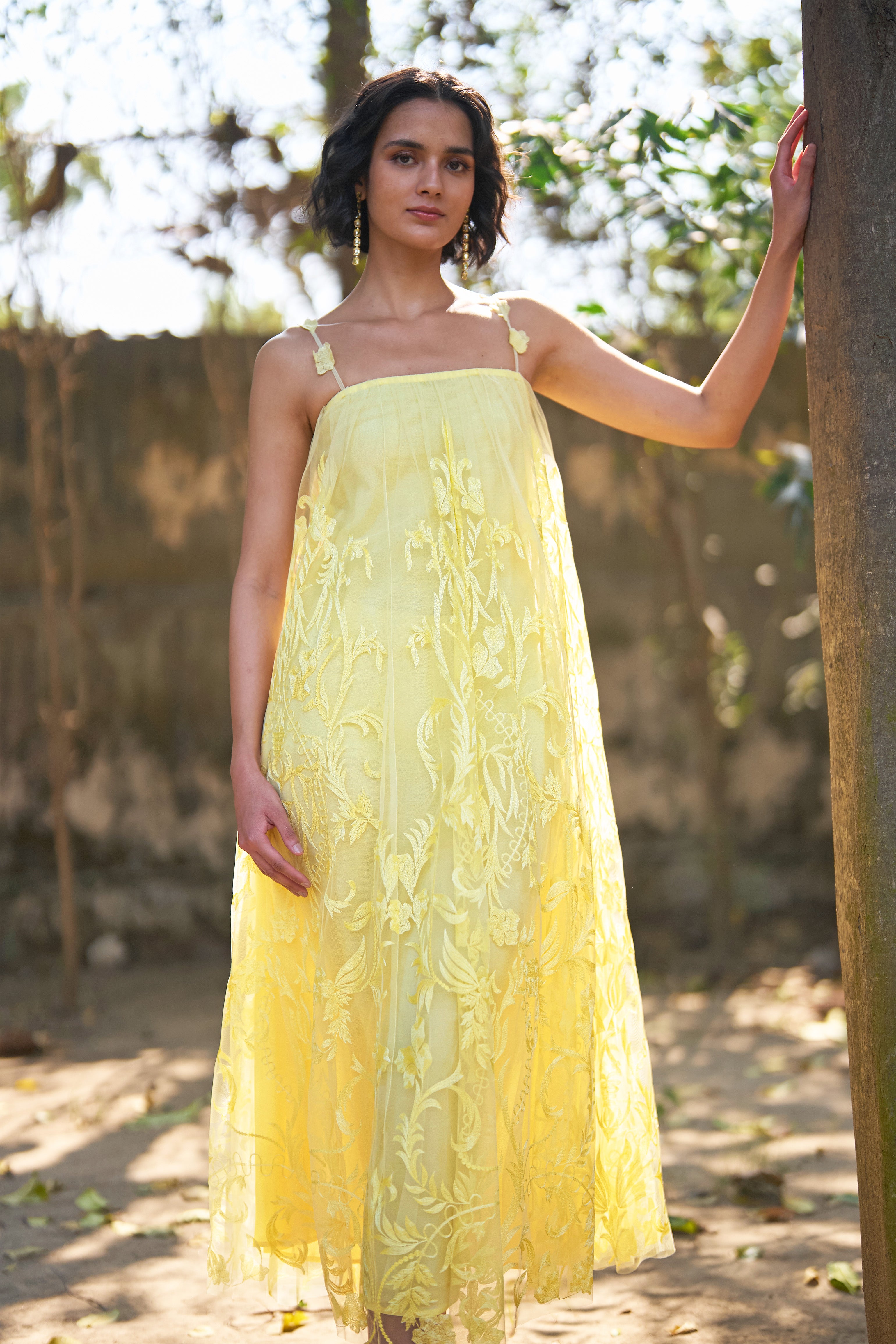 Dash and Dot - STRAPPY EMBROIDERED MIDI | Online Store  dash and dot