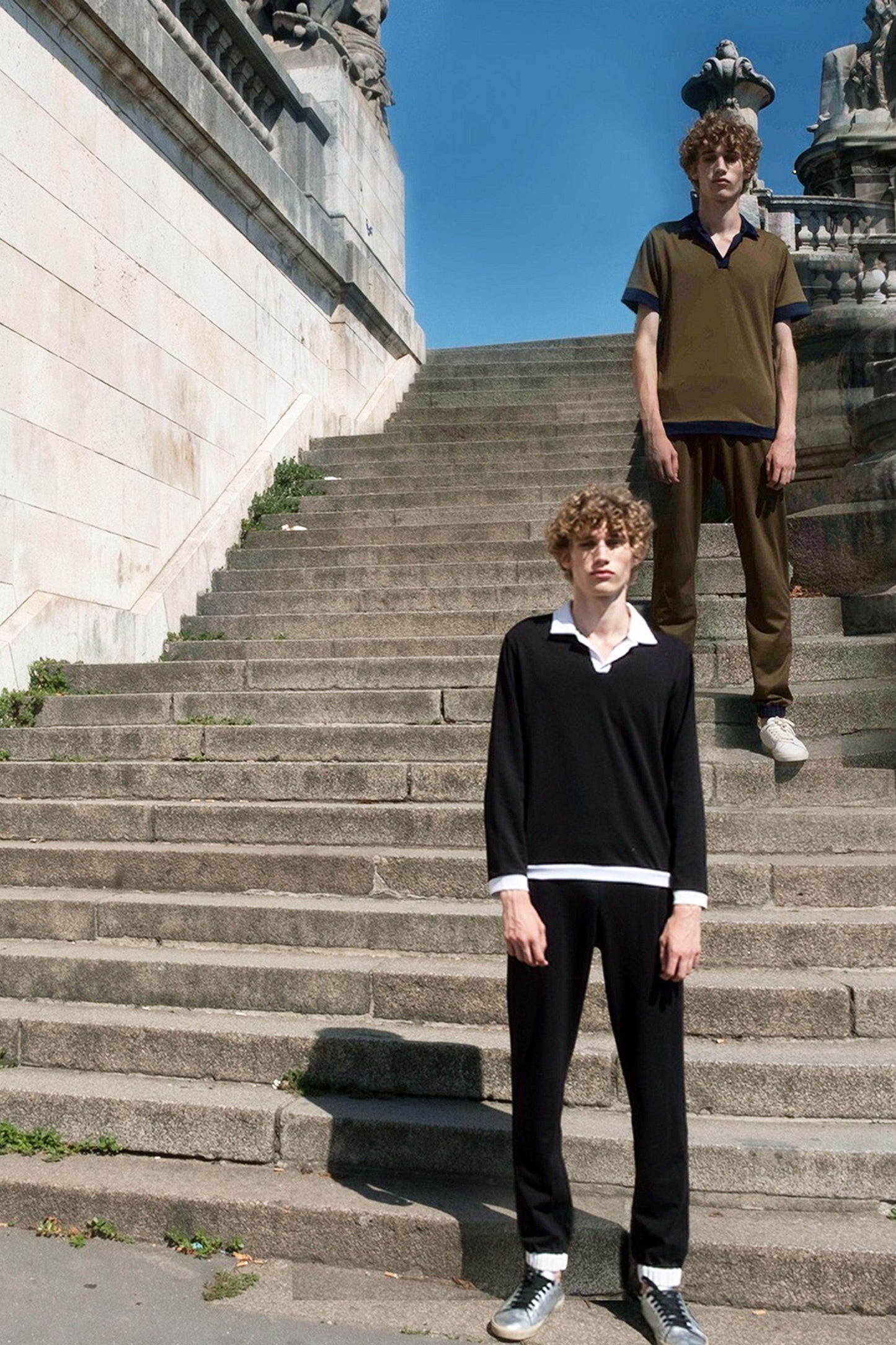 OLIVE KNIT SET - dash and dot