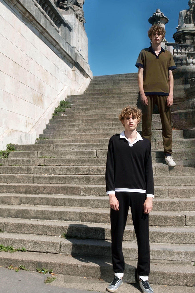 OLIVE KNIT SET - dash and dot dash and dot