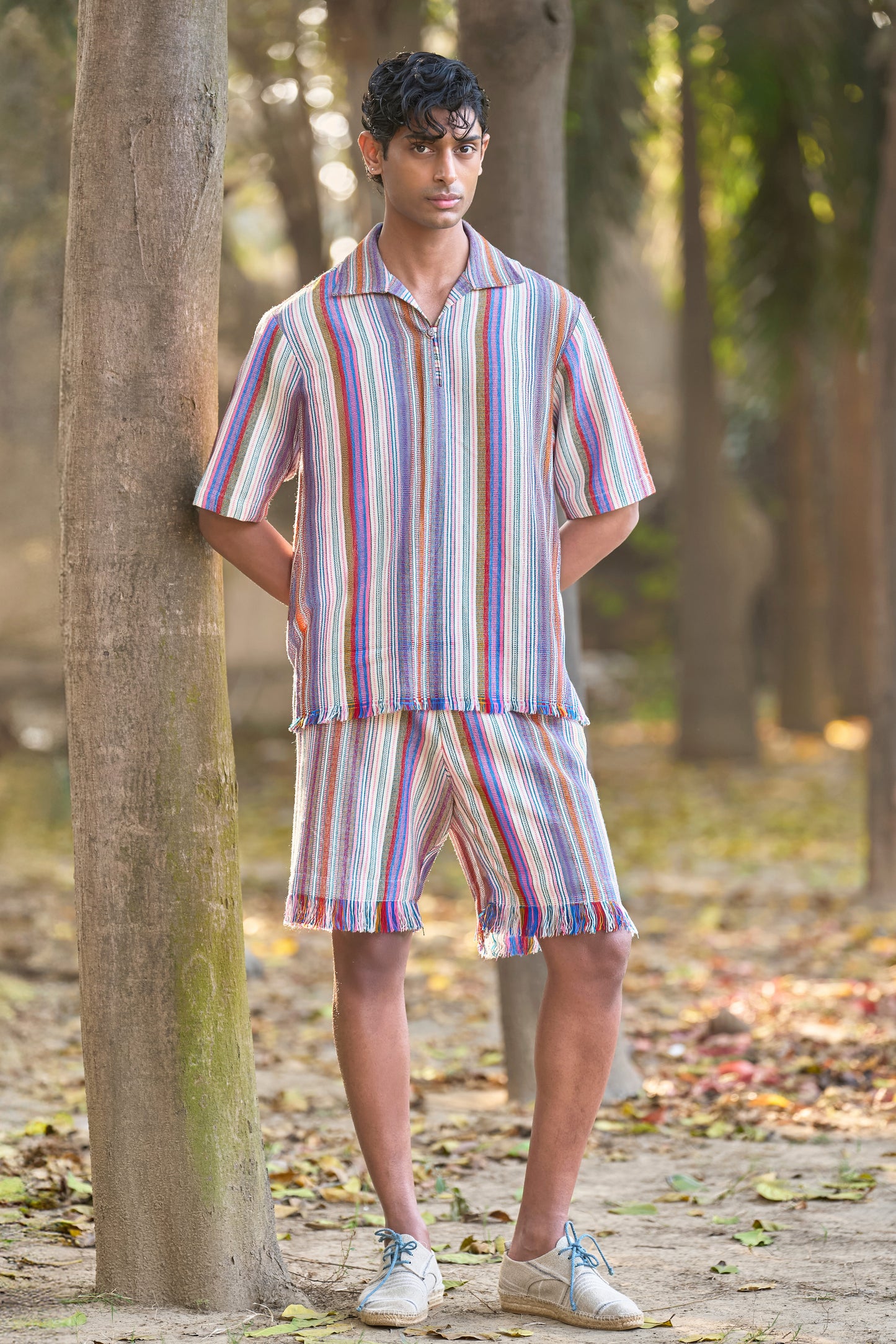 JACQUARD STRIPED SHIRT
