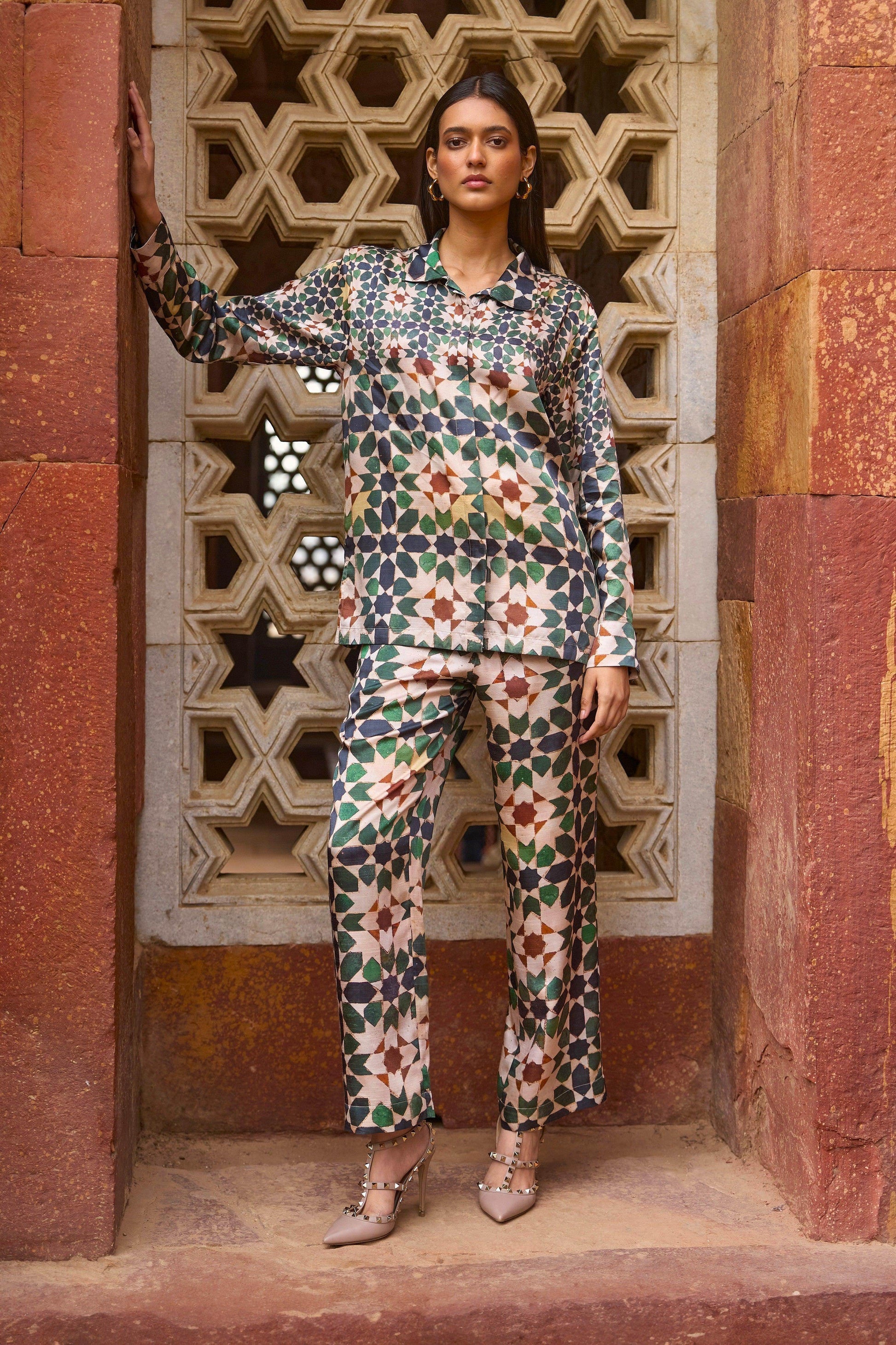 MOSAIC PRINT PANT - dash and dot