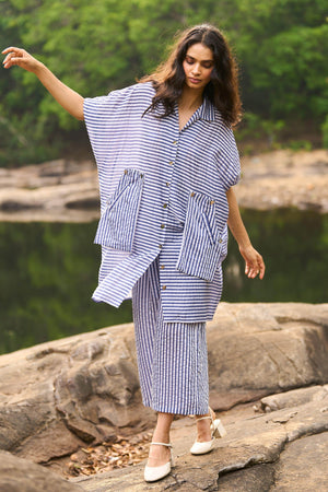 BOXY LONG STRIPED SET - dash and dot