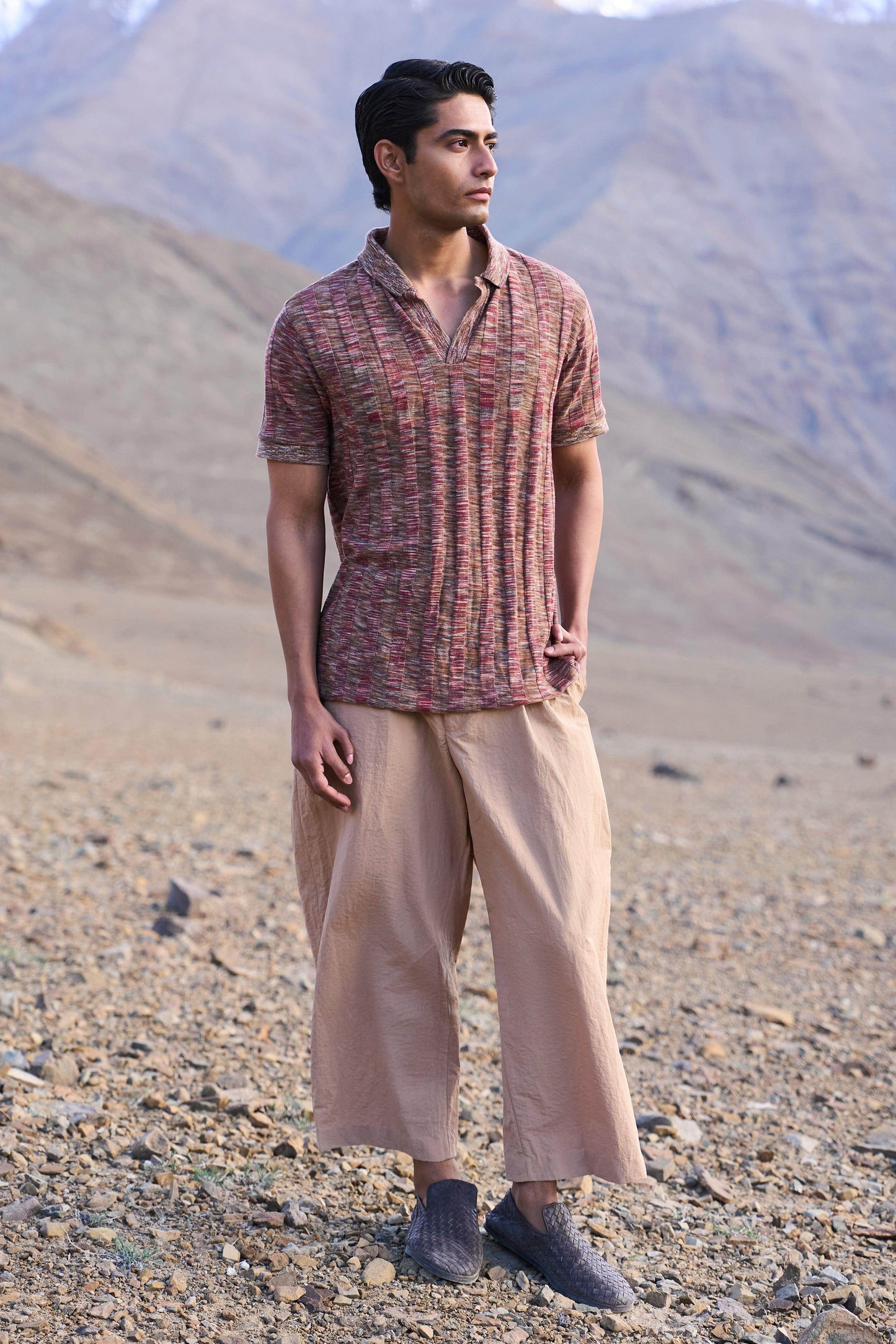 KHAKI POPLIN PANT - dash and dot