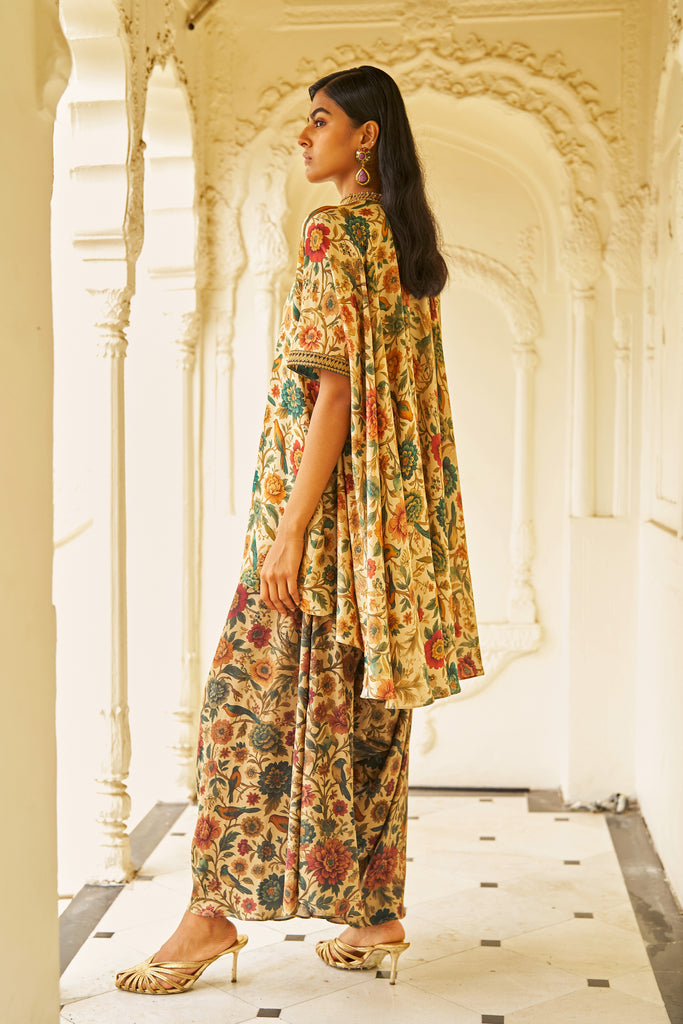 DORI EMBROIDERED PRINTED TOP dash and dot