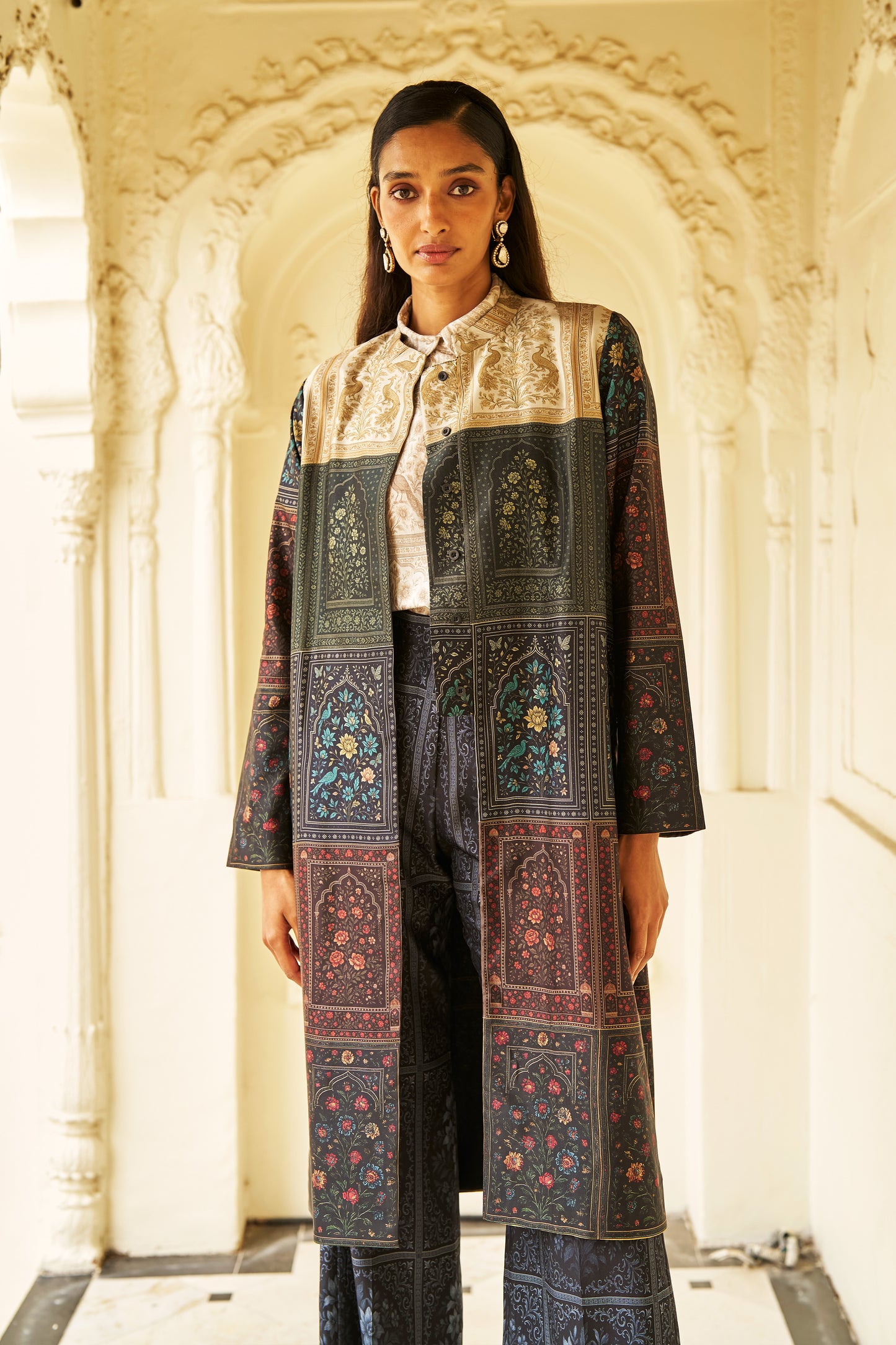 MUGHAL PRINT LONGLINE SET