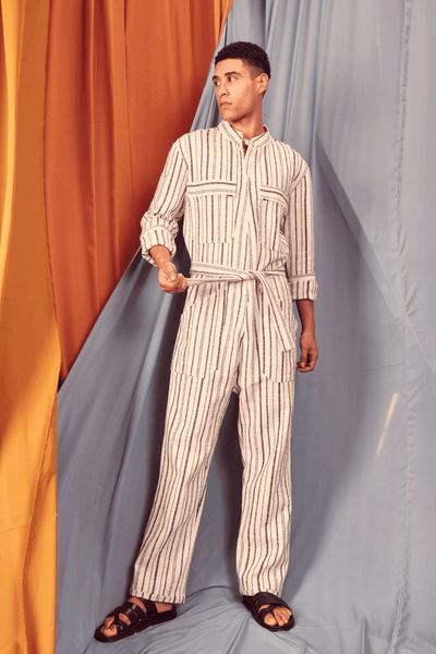 STRIPE JUMPSUIT - dash and dot