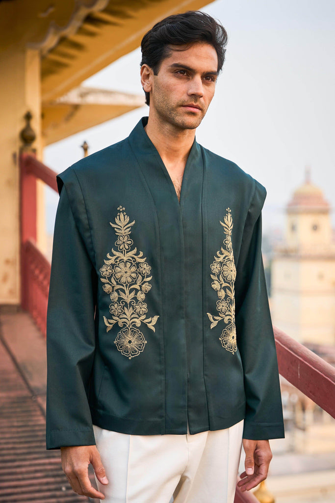 STRUCTURED EMBROIDERED SHIRT - dash and dot dash and dot